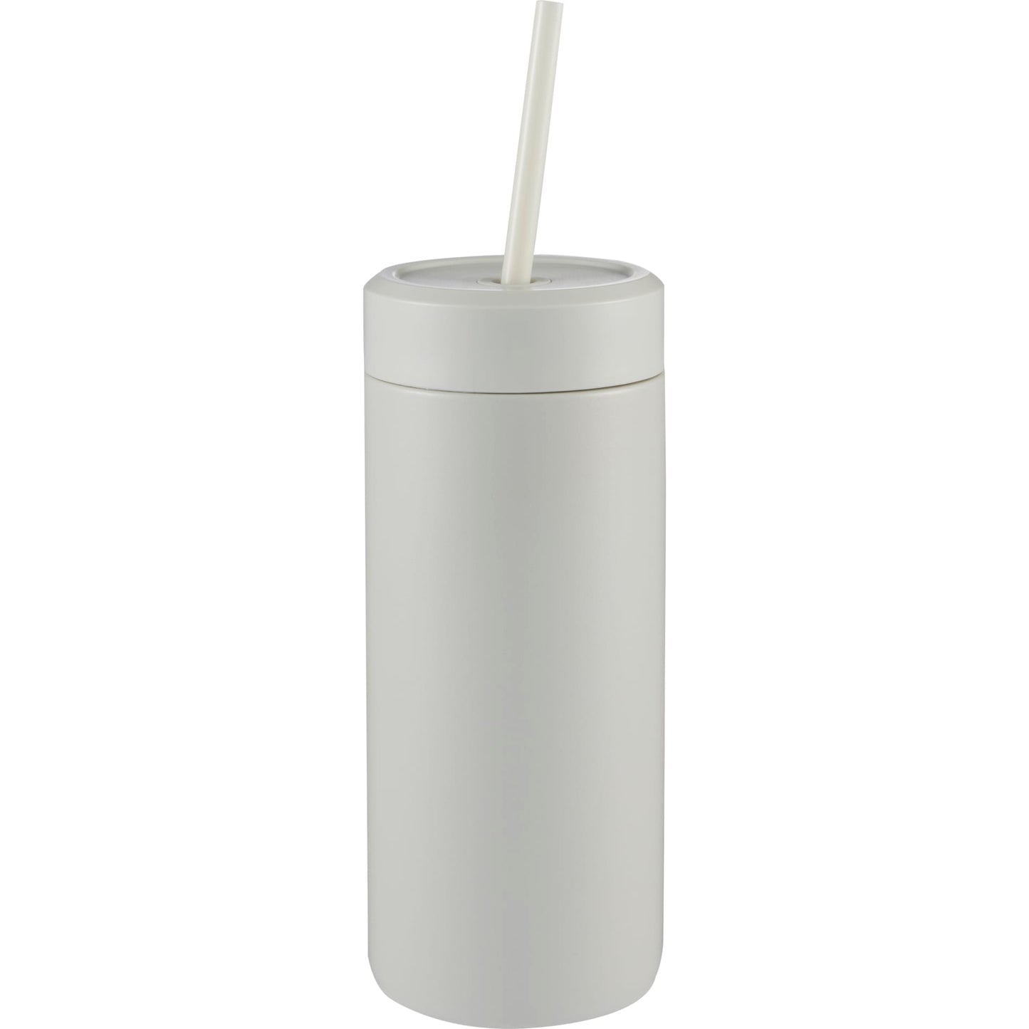 Front View of Gray Sol Tonal Straw Tumbler 20oz plain