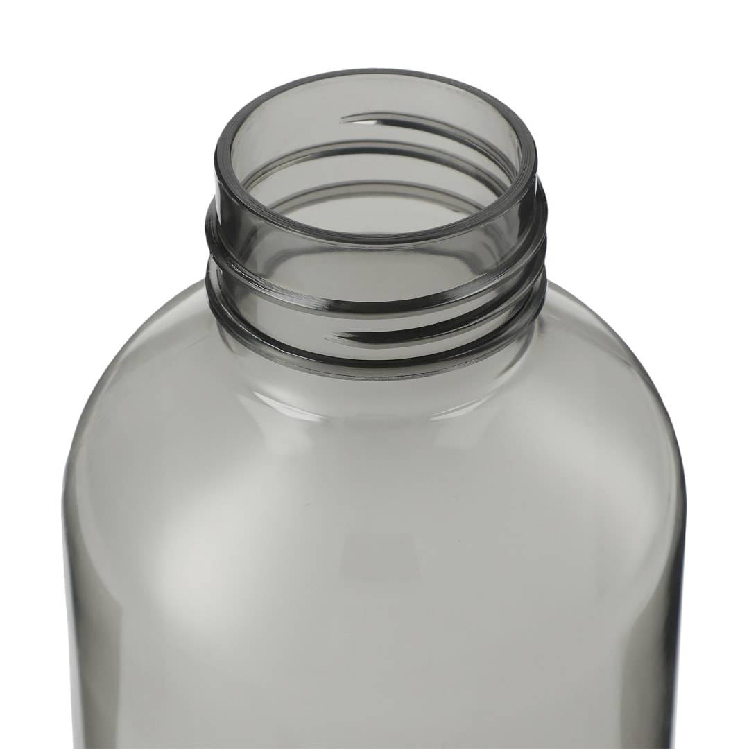 Front View of Gray Sona 22oz RPET Bottle w/ FSC® 100% Bamboo lid