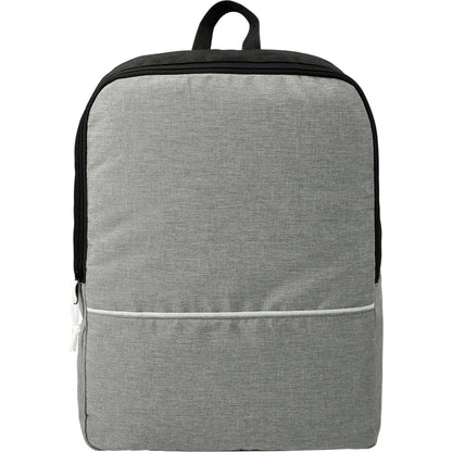 Front View of Gray Stone Backpack plain