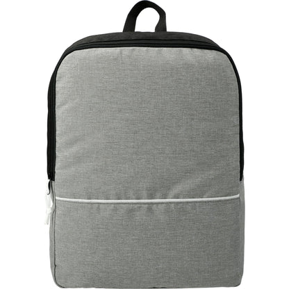 Front View of Gray Stone Backpack plain