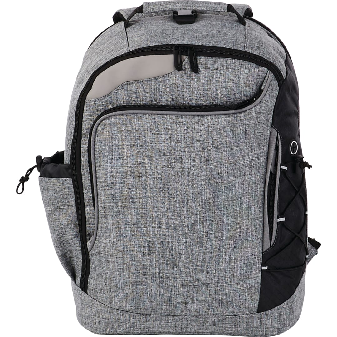 Front View of Gray Summit TSA 15" Computer Backpack plain