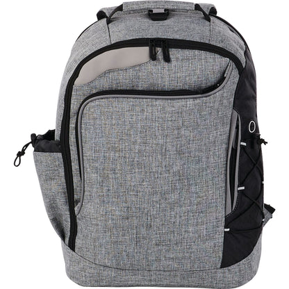 Front View of Gray Summit TSA 15" Computer Backpack plain