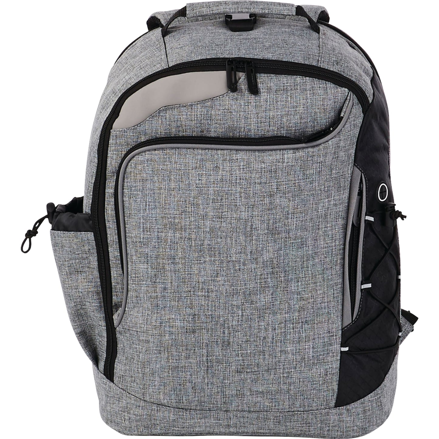 Front View of Gray Summit TSA 15" Computer Backpack plain