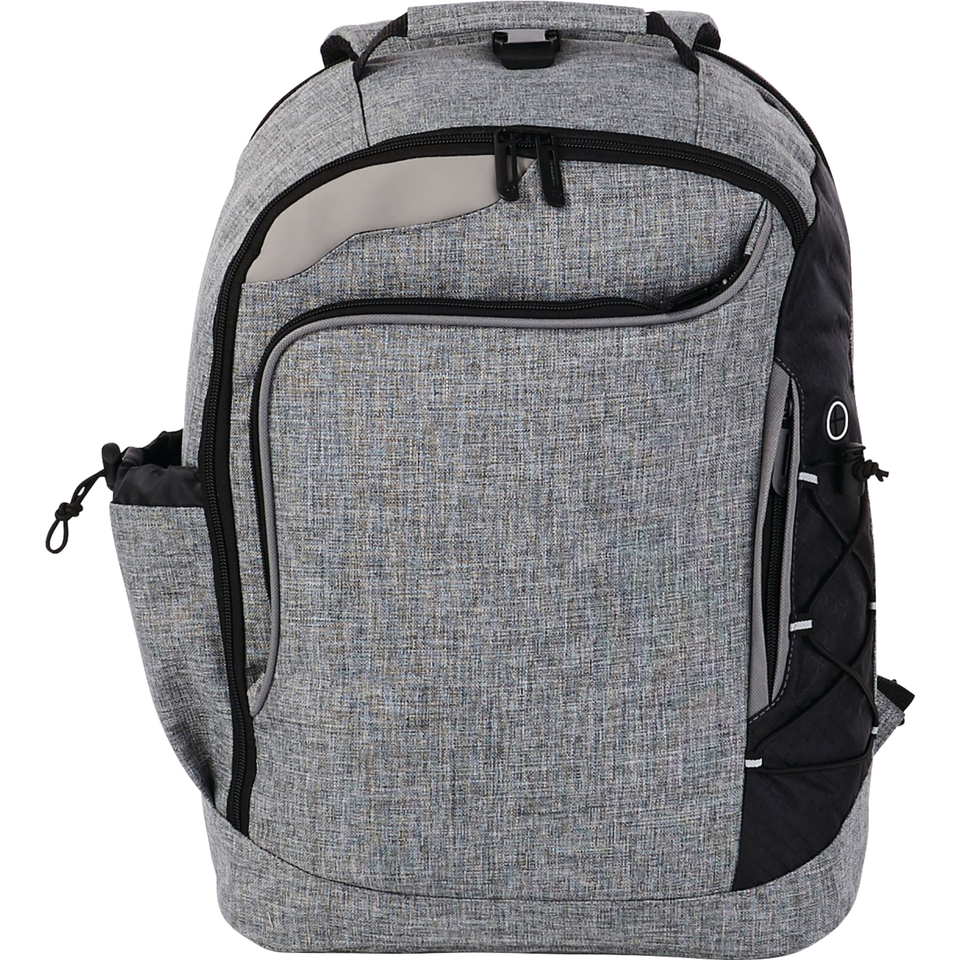 Front View of Gray Summit TSA 15" Computer Backpack plain