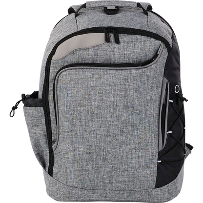 Front View of Gray Summit TSA 15" Computer Backpack plain