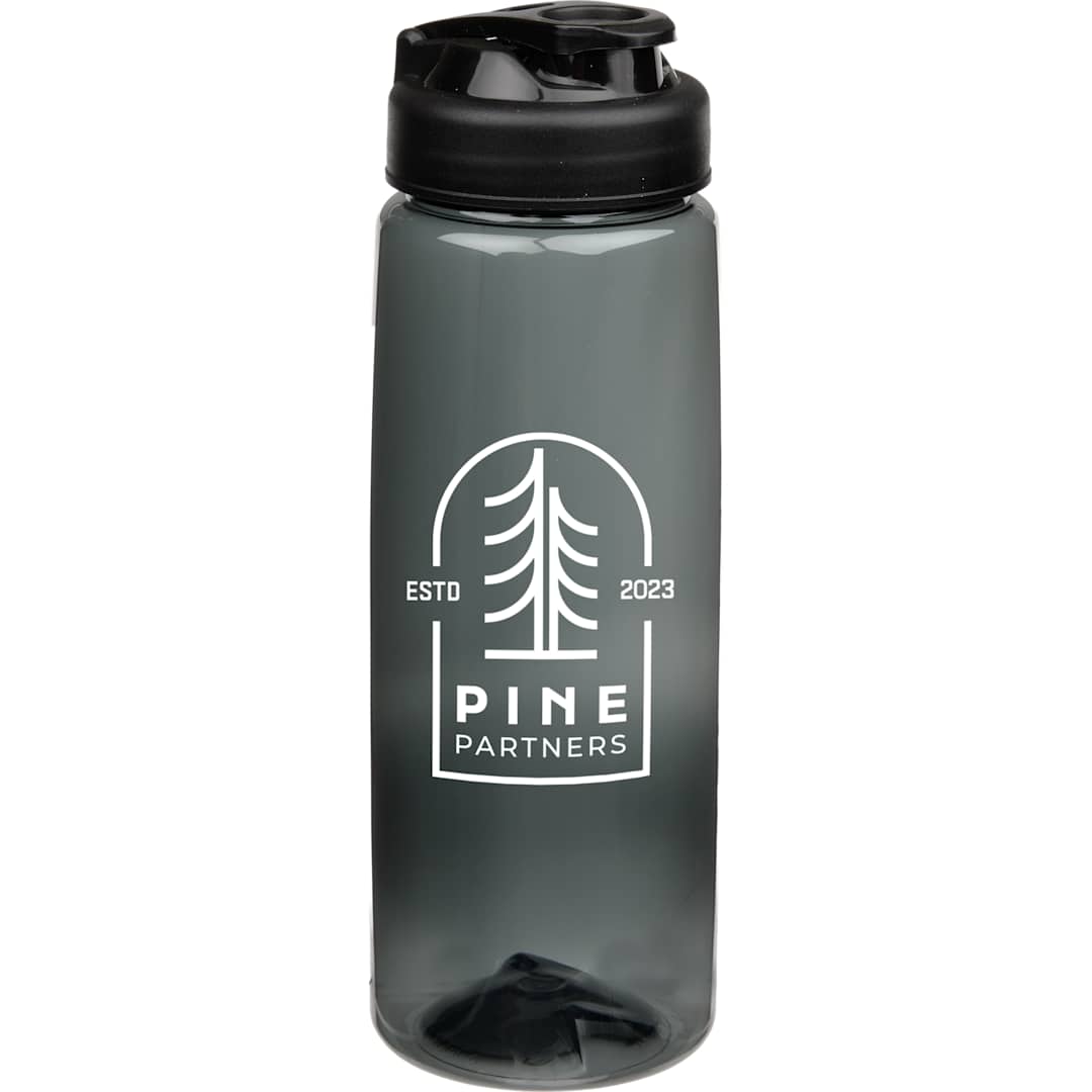 Front View of Gray Surf Bottle w/ Sip-n-Go Lid 26 oz