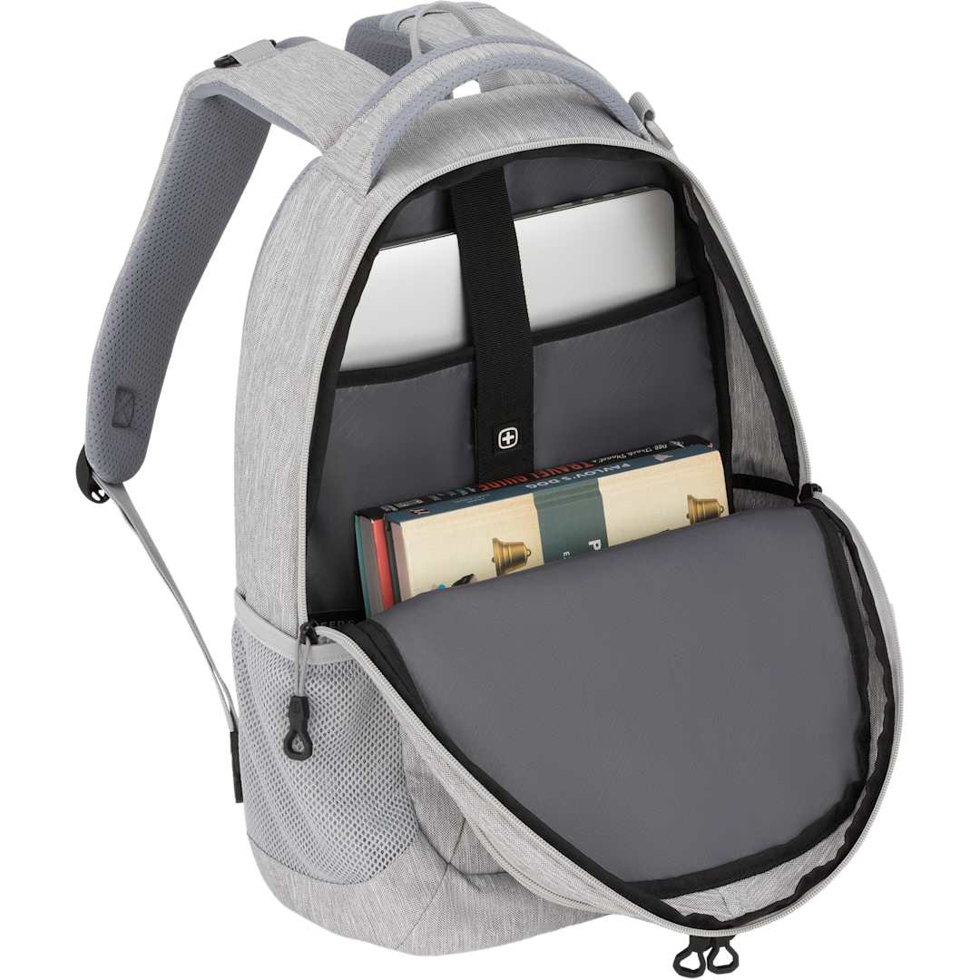 Front View of Gray Swiss Gear Frost Peak Computer Backpack