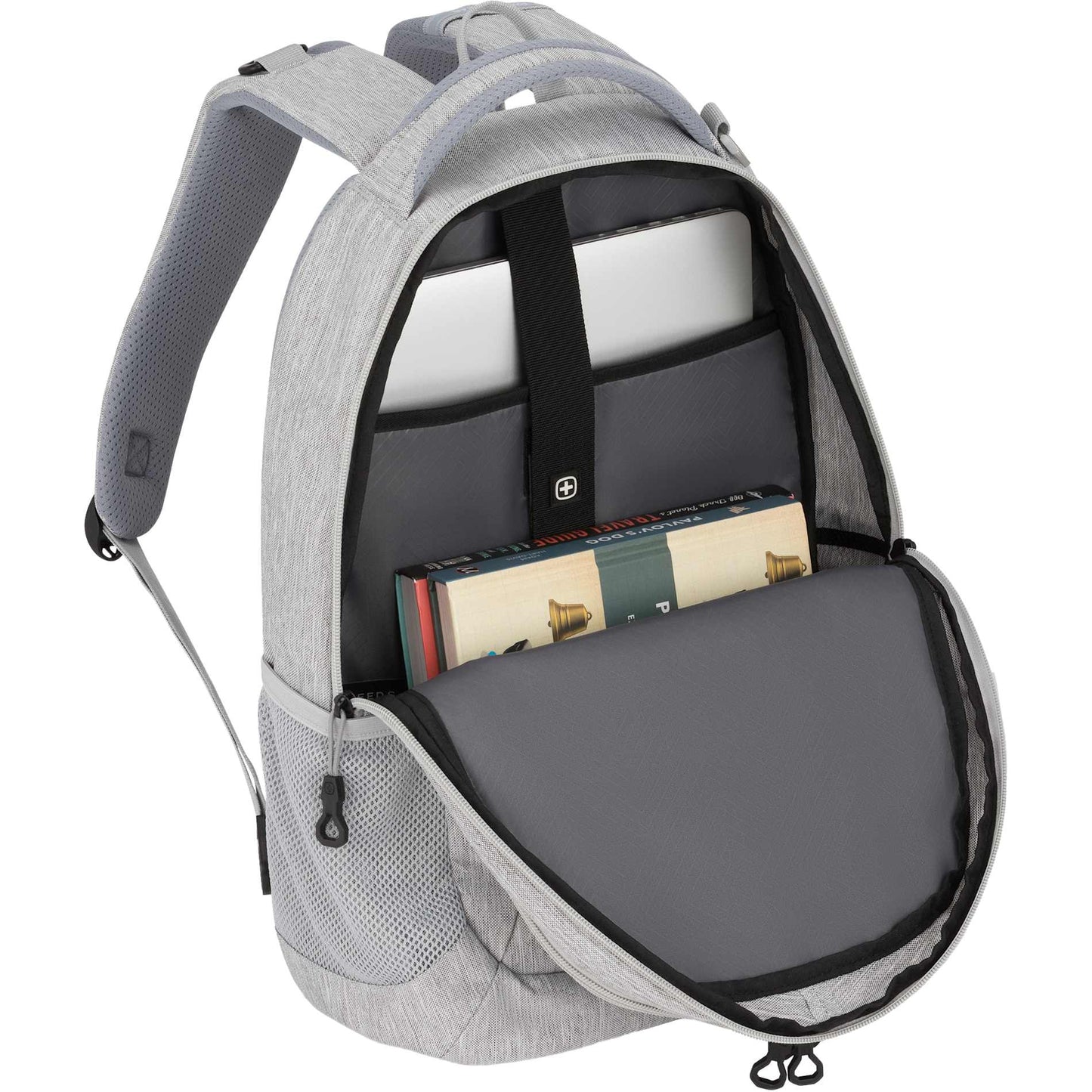 Front View of Gray Swiss Gear Frost Peak Computer Backpack