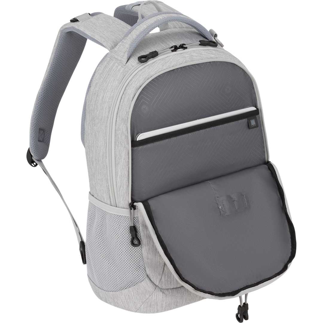 Front View of Gray Swiss Gear Frost Peak Computer Backpack