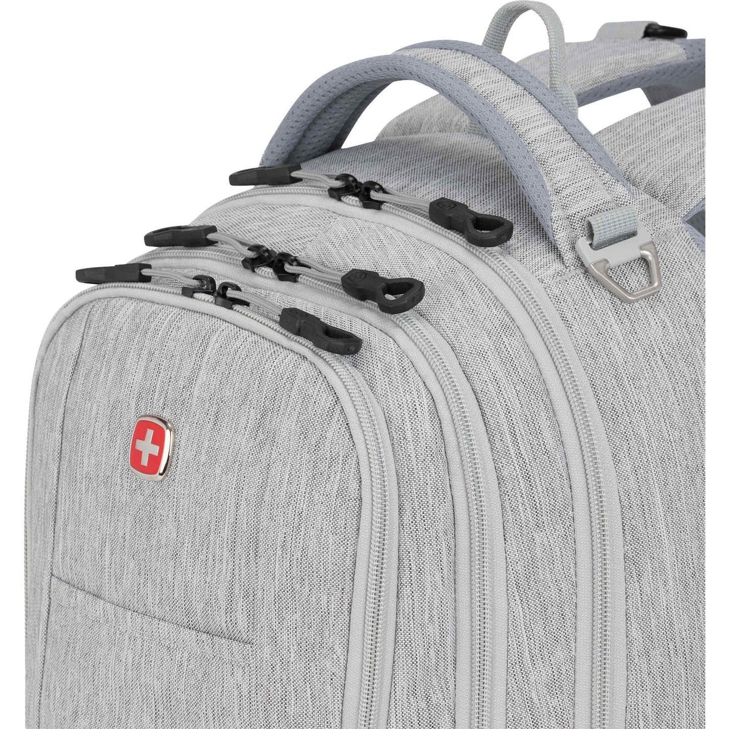 Front View of Gray Swiss Gear Frost Peak Computer Backpack