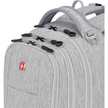 Front View of Gray Swiss Gear Frost Peak Computer Backpack