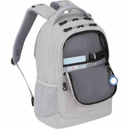 Front View of Gray Swiss Gear Frost Peak Computer Backpack
