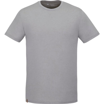 Front View of Gray tentree TreeBlend Classic T-Shirt - Men's plain