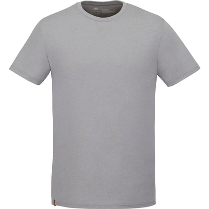 Front View of Gray tentree TreeBlend Classic T-Shirt - Men's plain