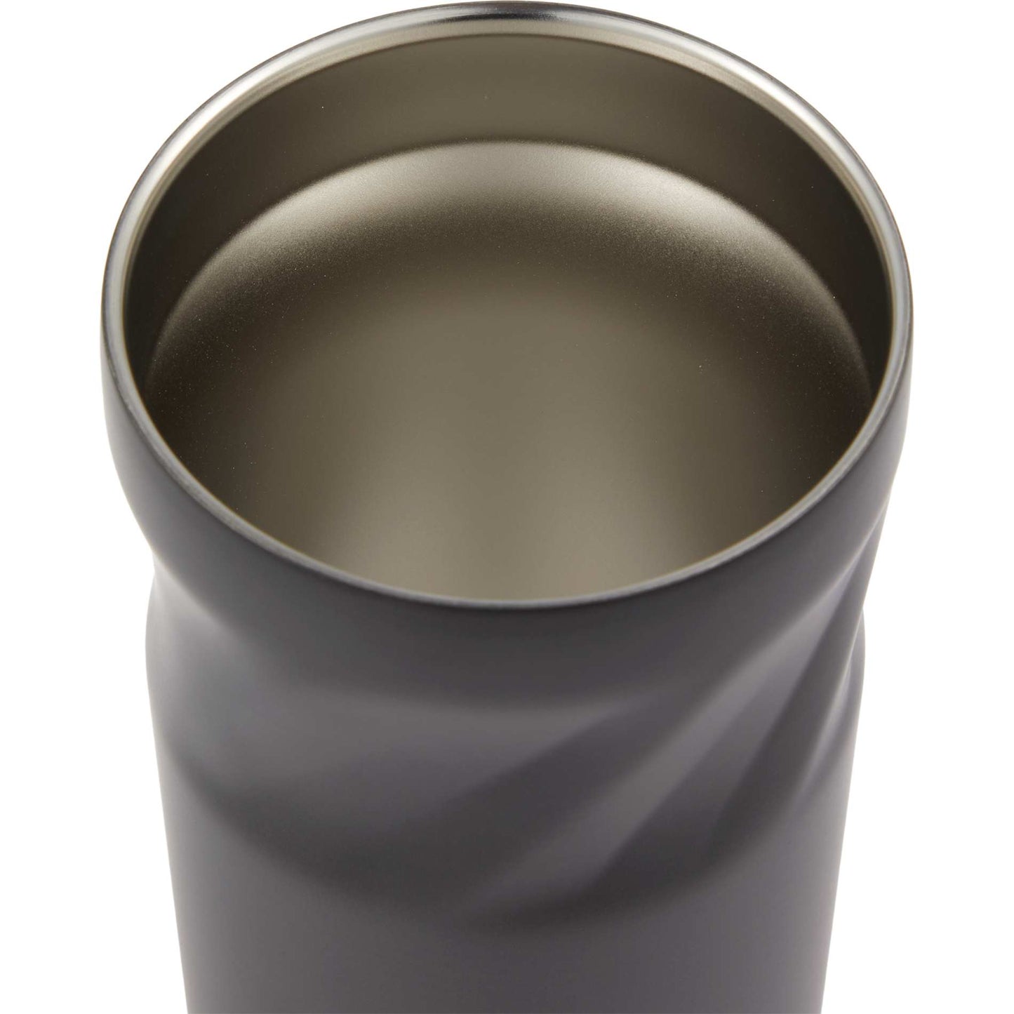 Front View of Gray Thalia 16oz Vacuum Tumbler