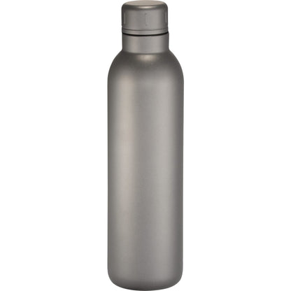 Front View of Gray Thor Copper Vacuum Insulated Bottle 17oz plain