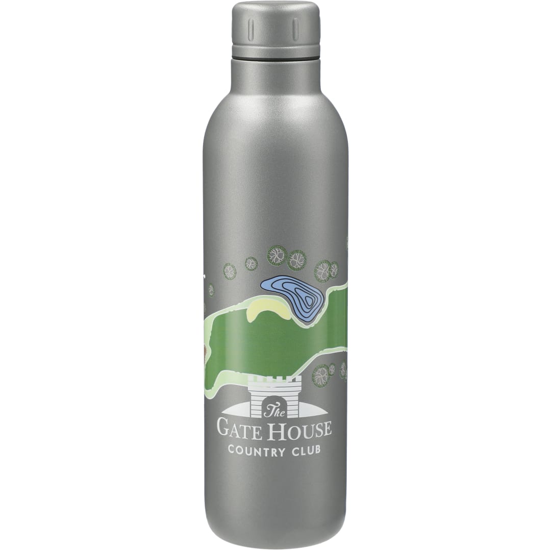 Front View of Gray Thor Copper Vacuum Insulated Bottle 17oz