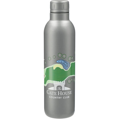 Front View of Gray Thor Copper Vacuum Insulated Bottle 17oz