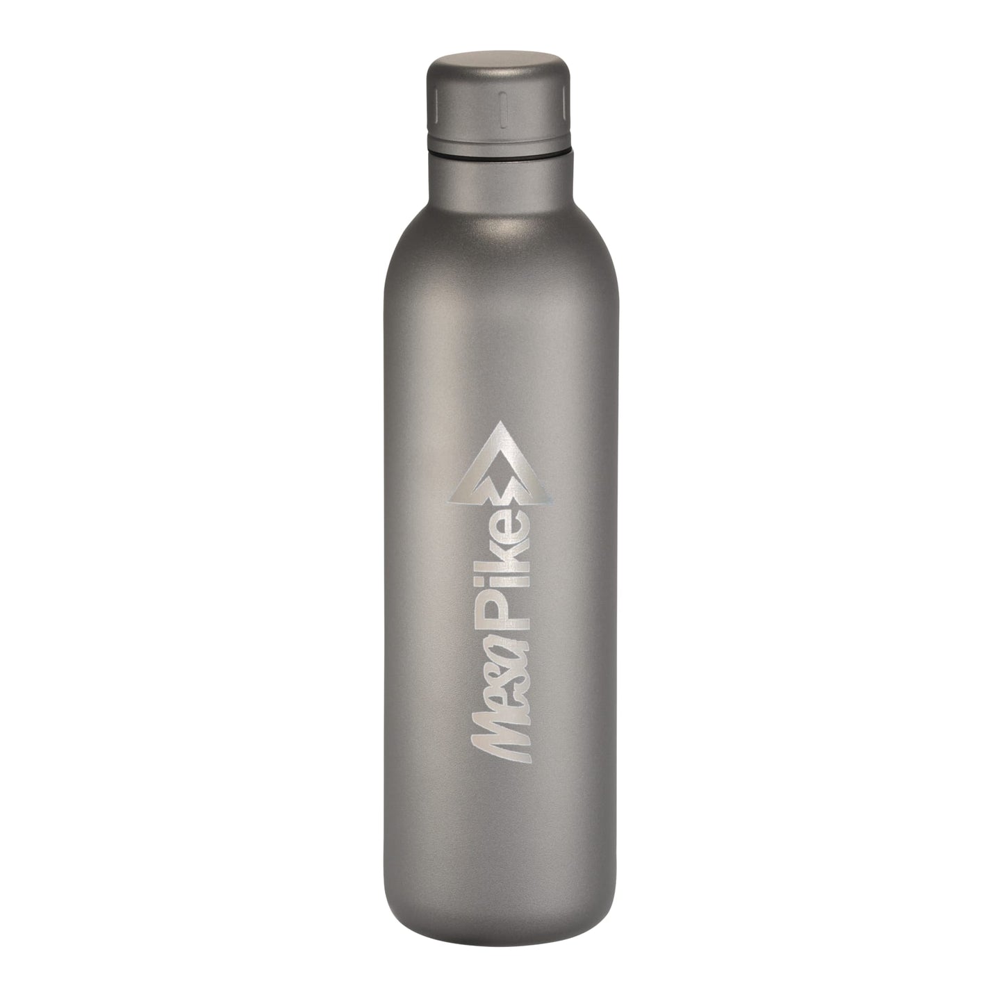 Front View of Gray Thor Copper Vacuum Insulated Bottle 17oz