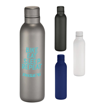 Front View of Gray Thor Copper Vacuum Insulated Bottle 17oz