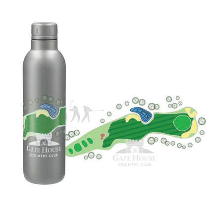 Front View of Gray Thor Copper Vacuum Insulated Bottle 17oz