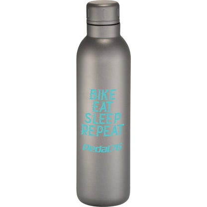 Front View of Gray Thor Copper Vacuum Insulated Bottle 17oz