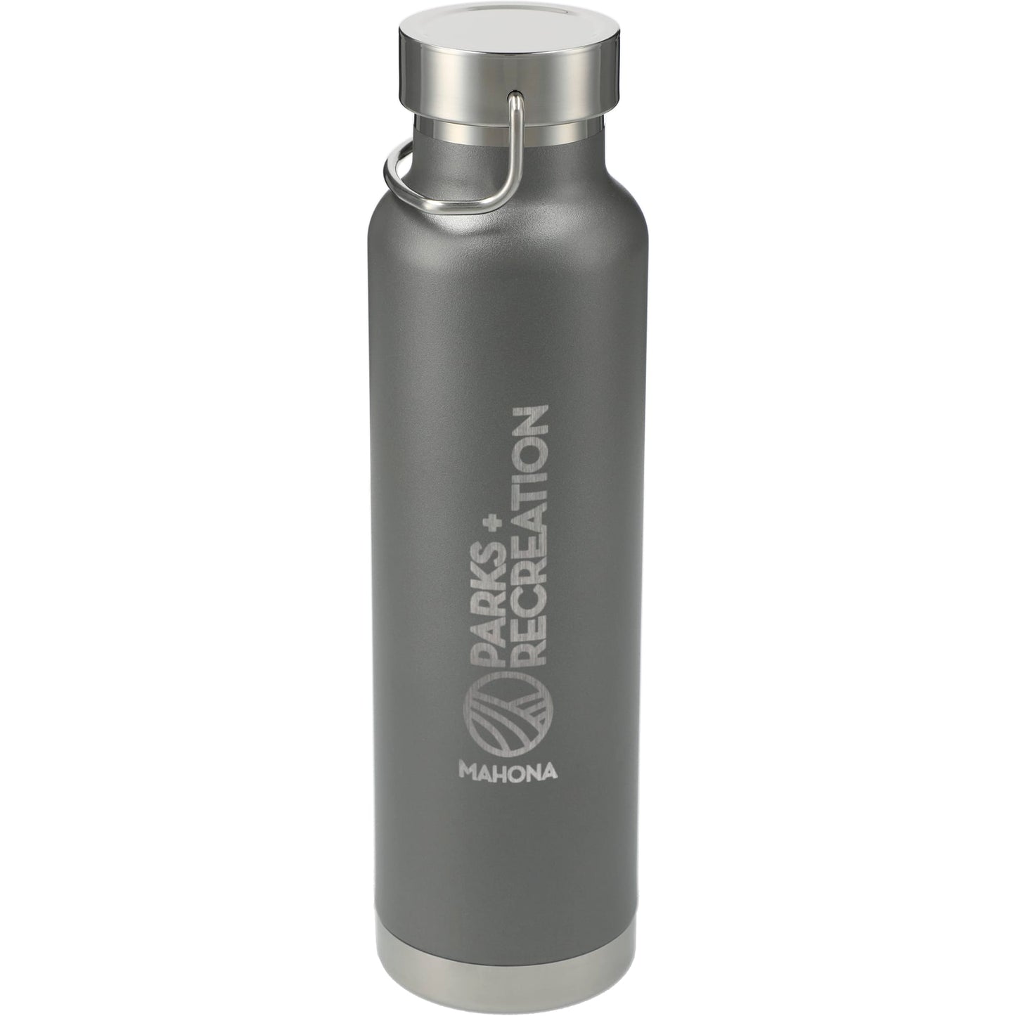 Front View of Gray Thor Copper Vacuum Insulated Bottle 22oz