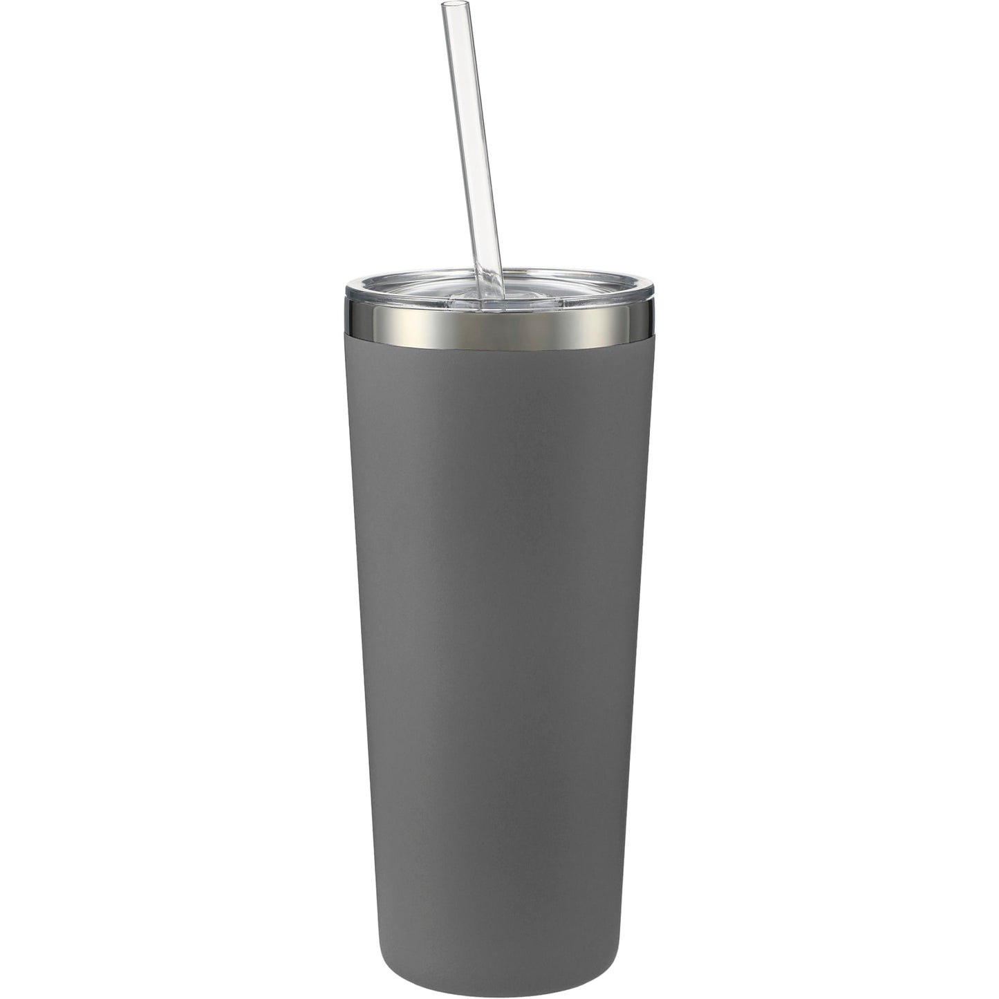 Front View of Gray Thor Copper Vacuum Insulated Tumbler 22oz plain