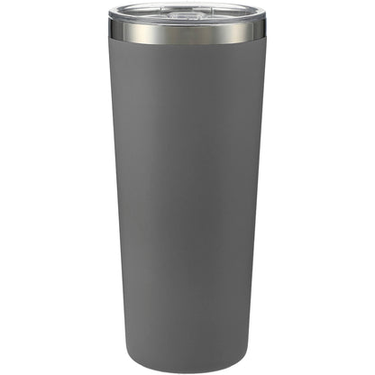 Front View of Gray Thor Copper Vacuum Insulated Tumbler 22oz plain