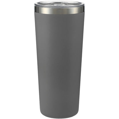 Front View of Gray Thor Copper Vacuum Insulated Tumbler 22oz plain