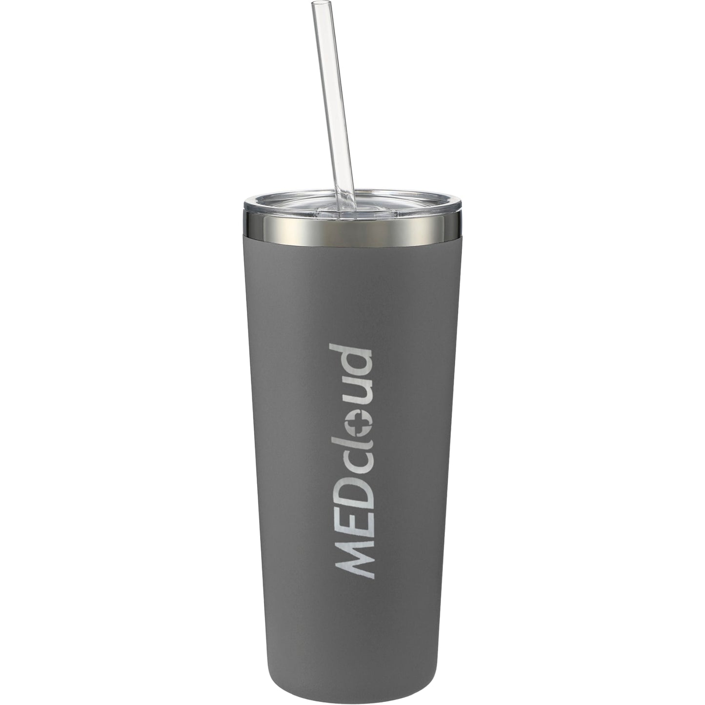 Front View of Gray Thor Copper Vacuum Insulated Tumbler 22oz