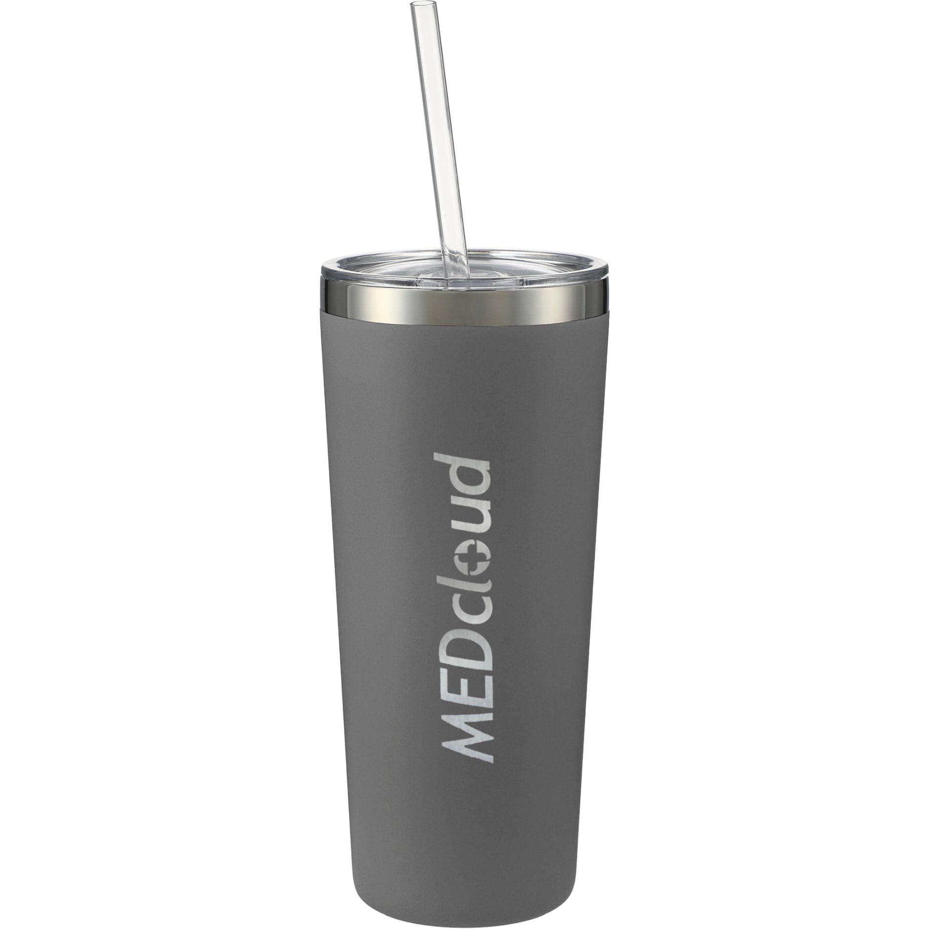 Front View of Gray Thor Copper Vacuum Insulated Tumbler 22oz