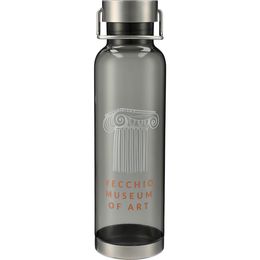 Front View of Gray Thor Tritan Sport Bottle 27oz