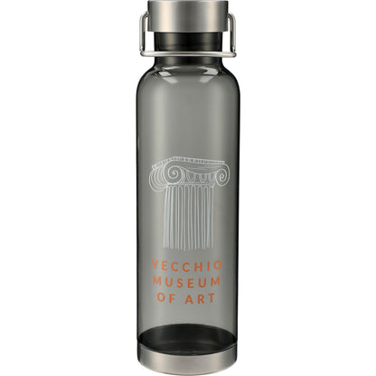 Front View of Gray Thor Tritan Sport Bottle 27oz