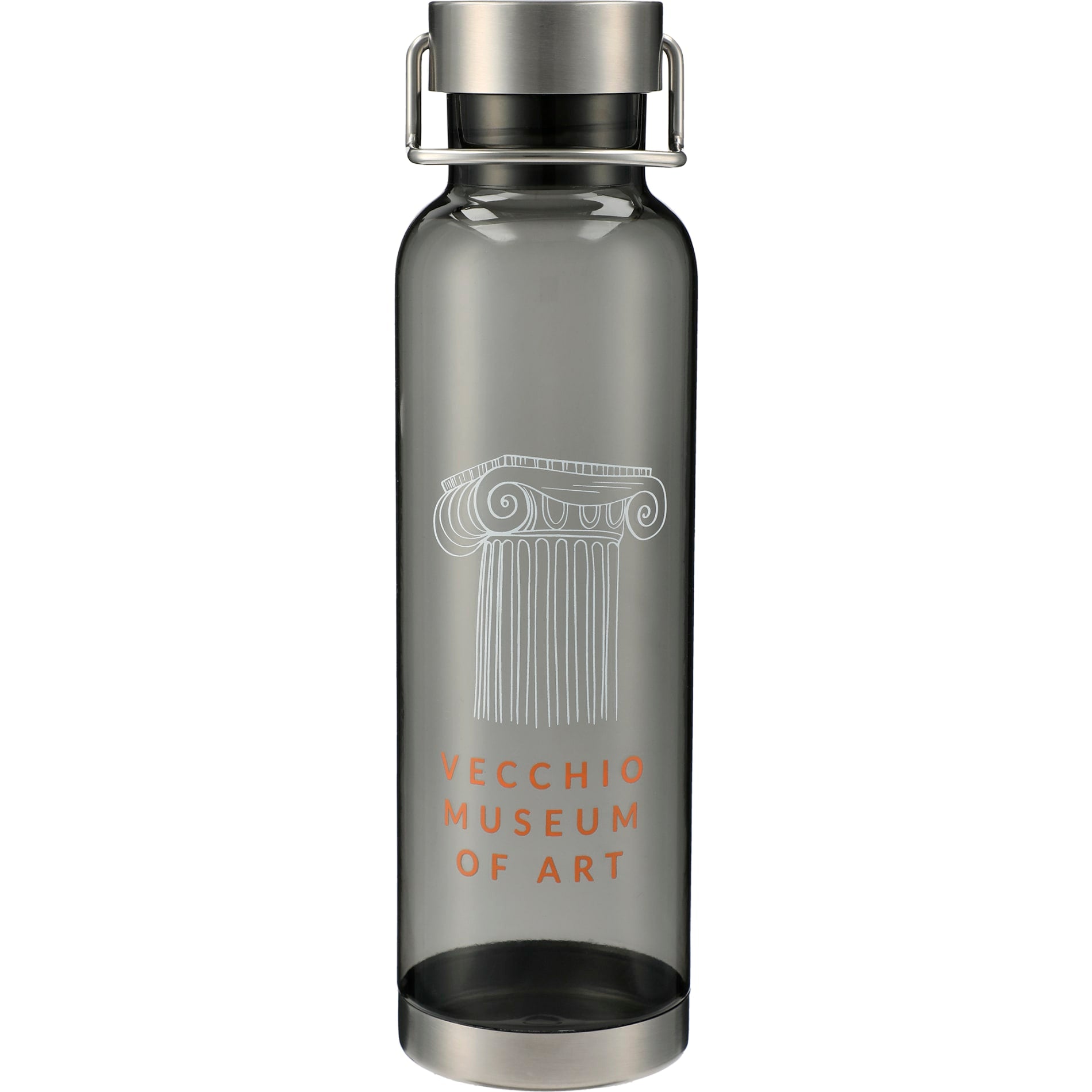 Front View of Gray Thor Tritan Sport Bottle 27oz