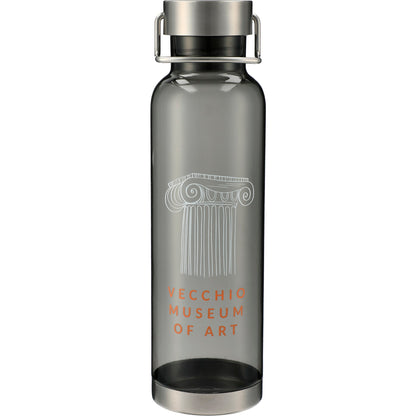 Front View of Gray Thor Tritan Sport Bottle 27oz