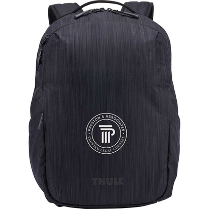 Front View of Gray Thule Recycled Stravan 2.0 Backpack