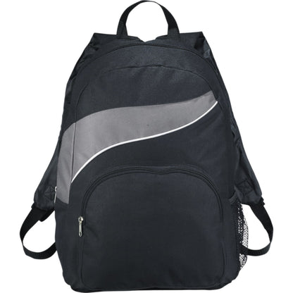 Front View of Gray Tornado Deluxe Backpack plain