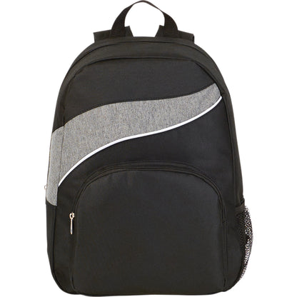Front View of Gray Tornado Deluxe Backpack plain