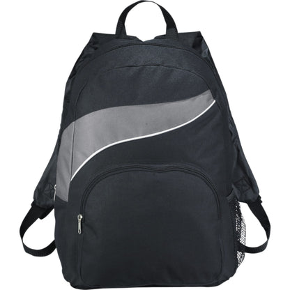 Front View of Gray Tornado Deluxe Backpack plain