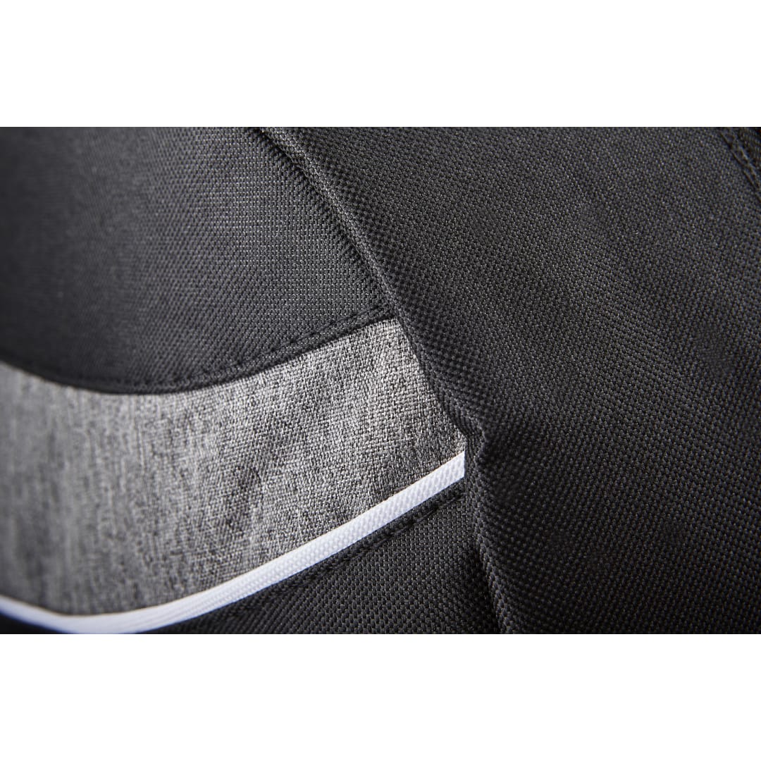 Front View of Gray Tornado Deluxe Backpack plain