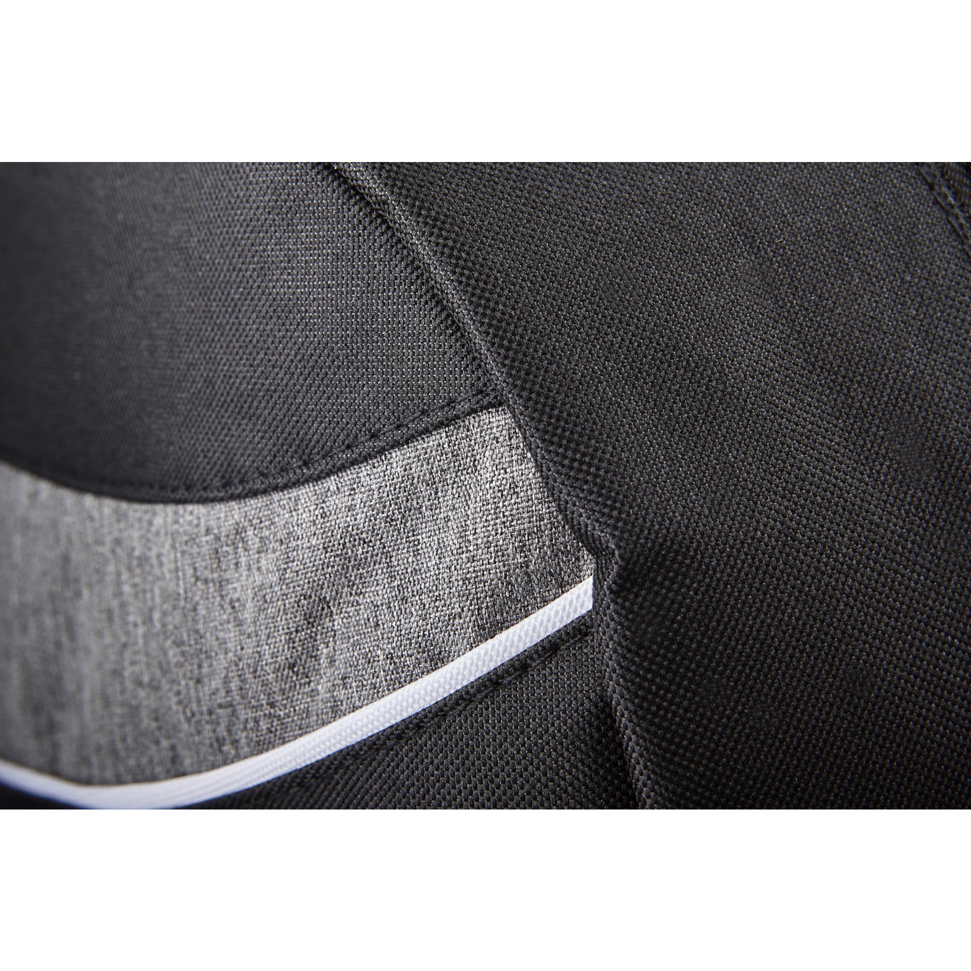 Front View of Gray Tornado Deluxe Backpack plain