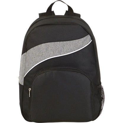 Front View of Gray Tornado Deluxe Backpack plain