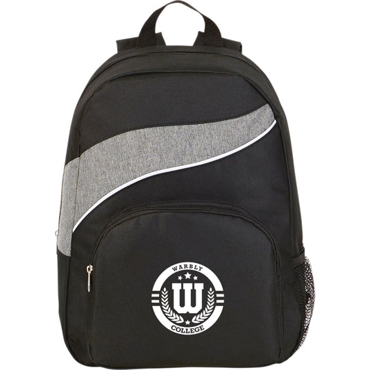 Front View of Gray Tornado Deluxe Backpack