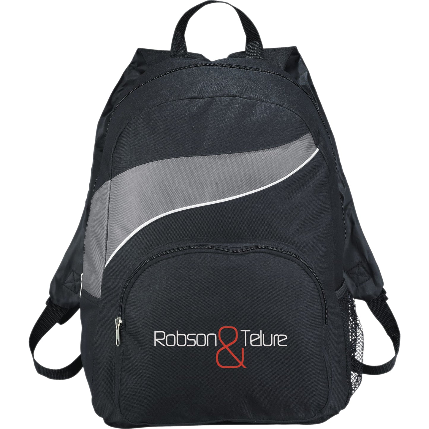 Front View of Gray Tornado Deluxe Backpack