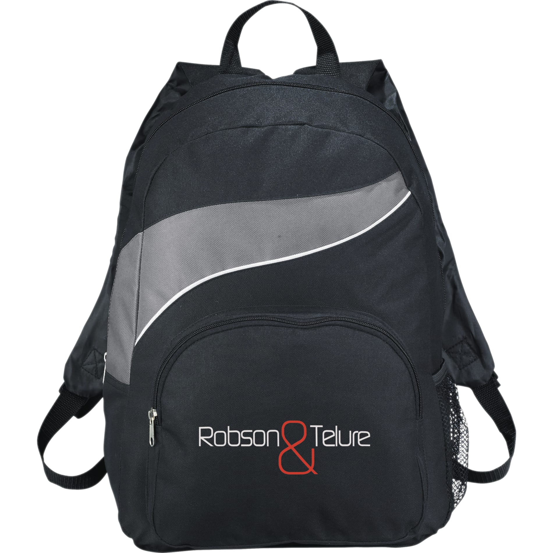 Front View of Gray Tornado Deluxe Backpack