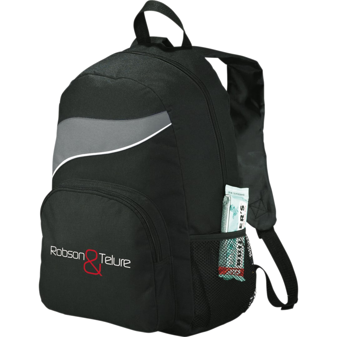 Front View of Gray Tornado Deluxe Backpack