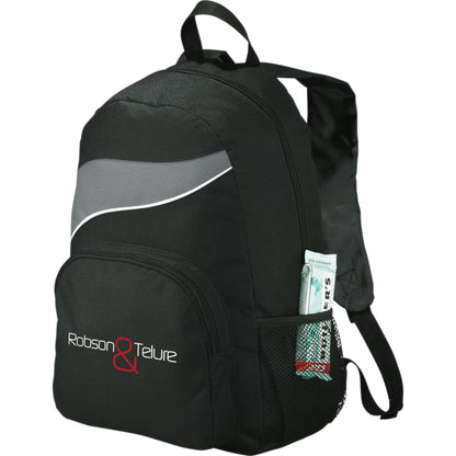 Front View of Gray Tornado Deluxe Backpack