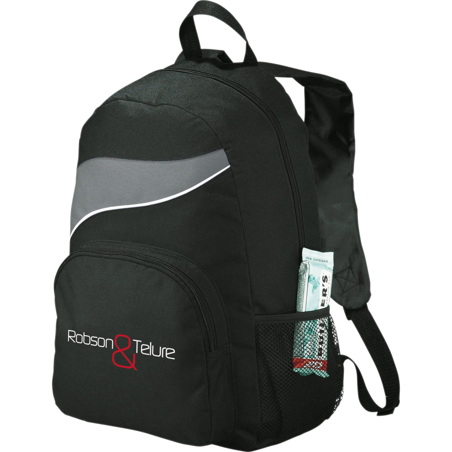 Front View of Gray Tornado Deluxe Backpack