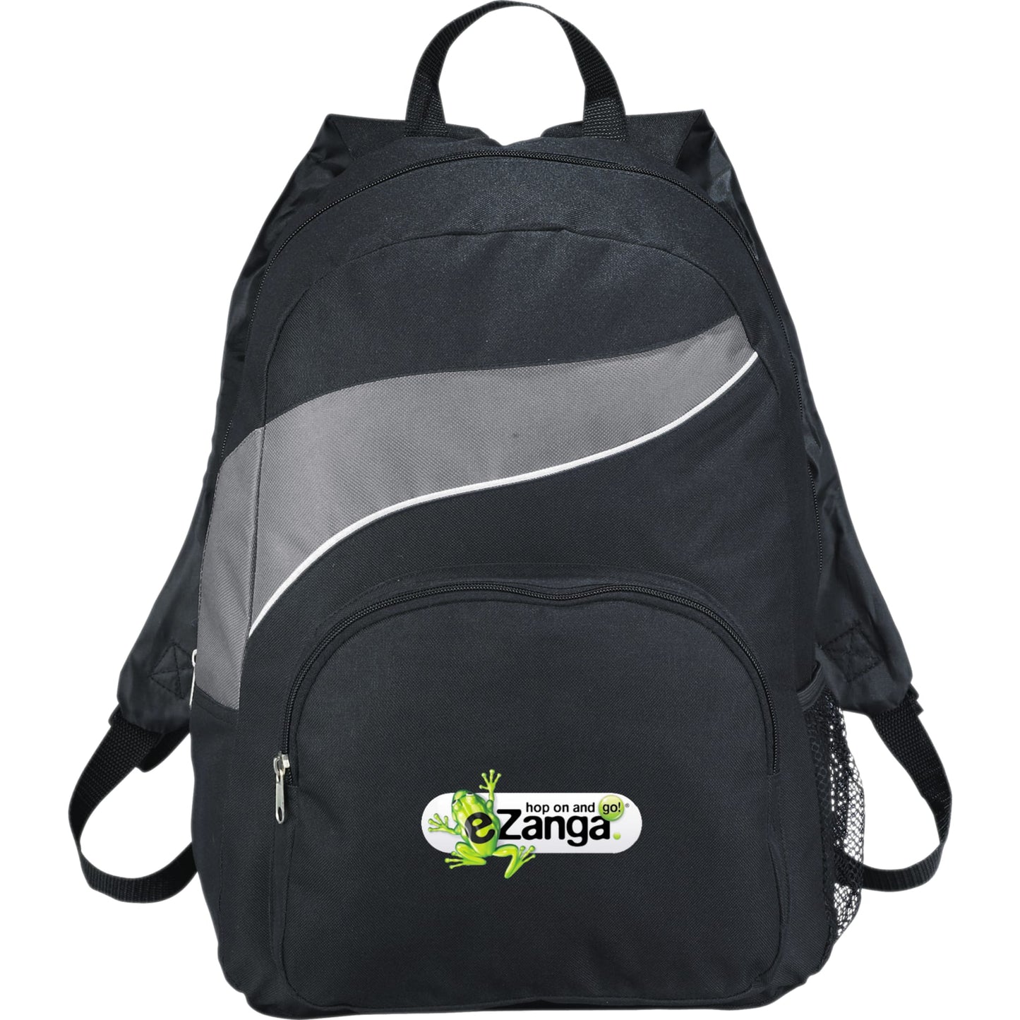 Front View of Gray Tornado Deluxe Backpack